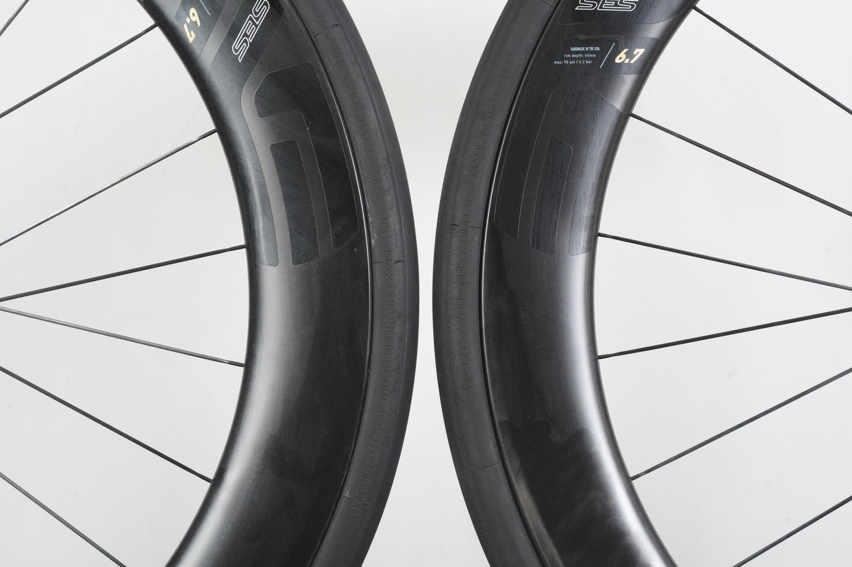 ENVE SES 6.7 Carbon Tubeless Clincher Disc Brake Wheelset SRAM XDR 12 Speed