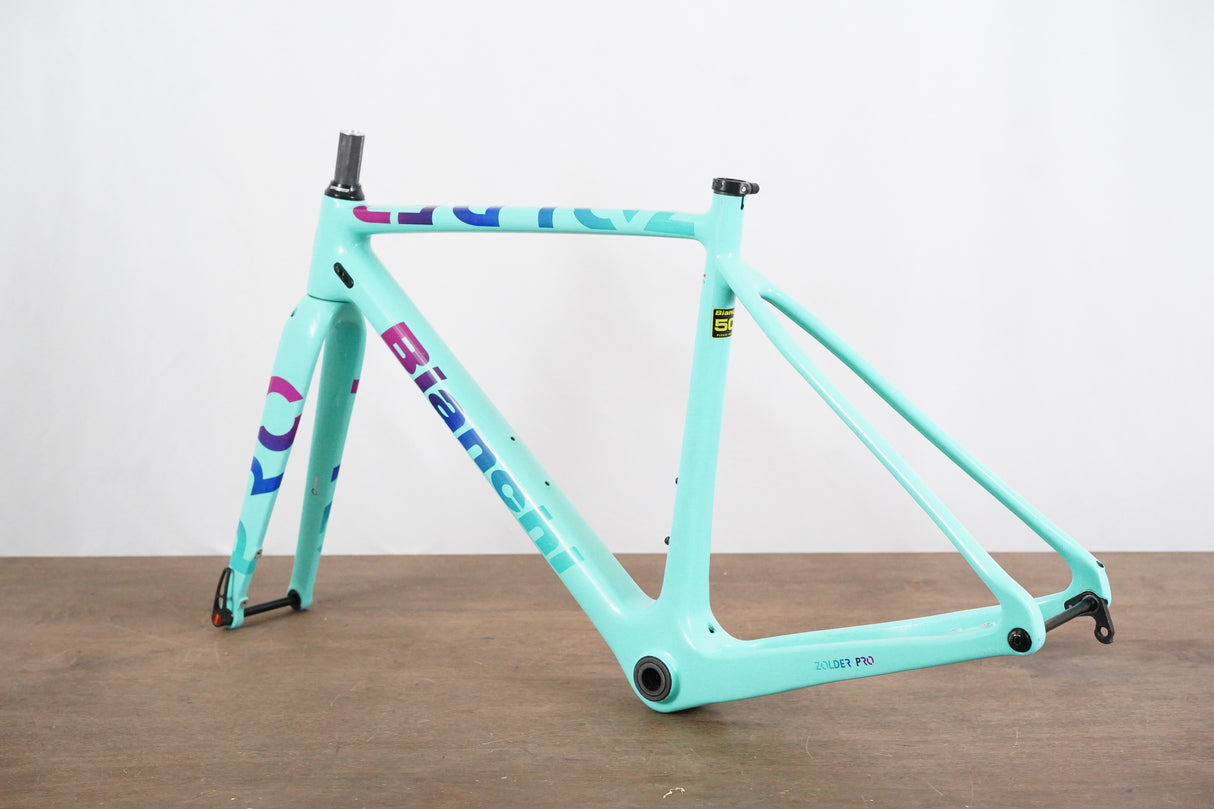 2021 50cm Bianchi Zolder Pro Carbon Disc Brake Gravel CX Frameset