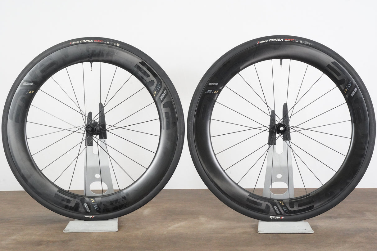 ENVE SES 6.7 Carbon Tubeless Clincher Disc Brake Wheelset SRAM XDR 12 Speed