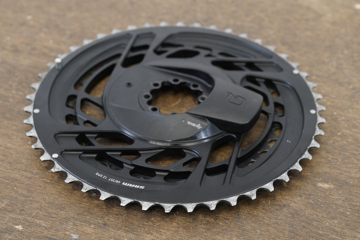 48/35T SRAM Force AXS D2 12 Speed Quarq Power Meter Chainrings + Spider 268g