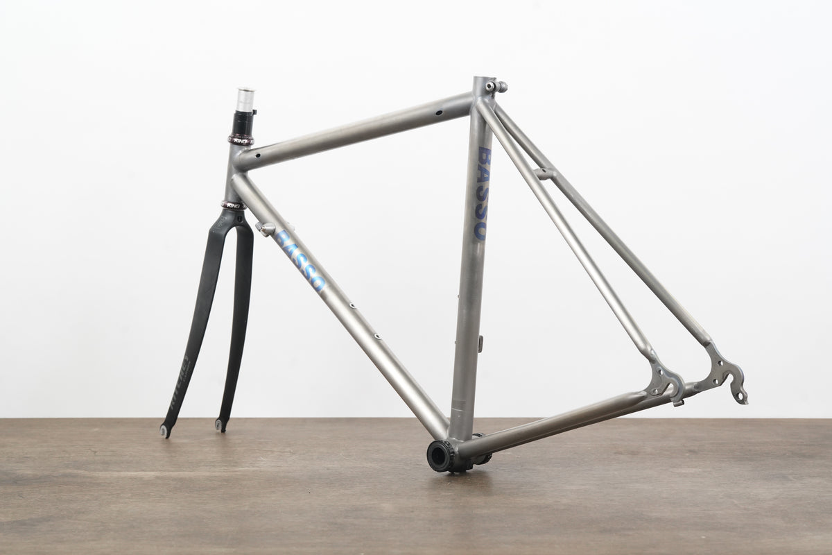 Vintage 52cm Basso Ritchey Titanium Rim Brake Road Frameset