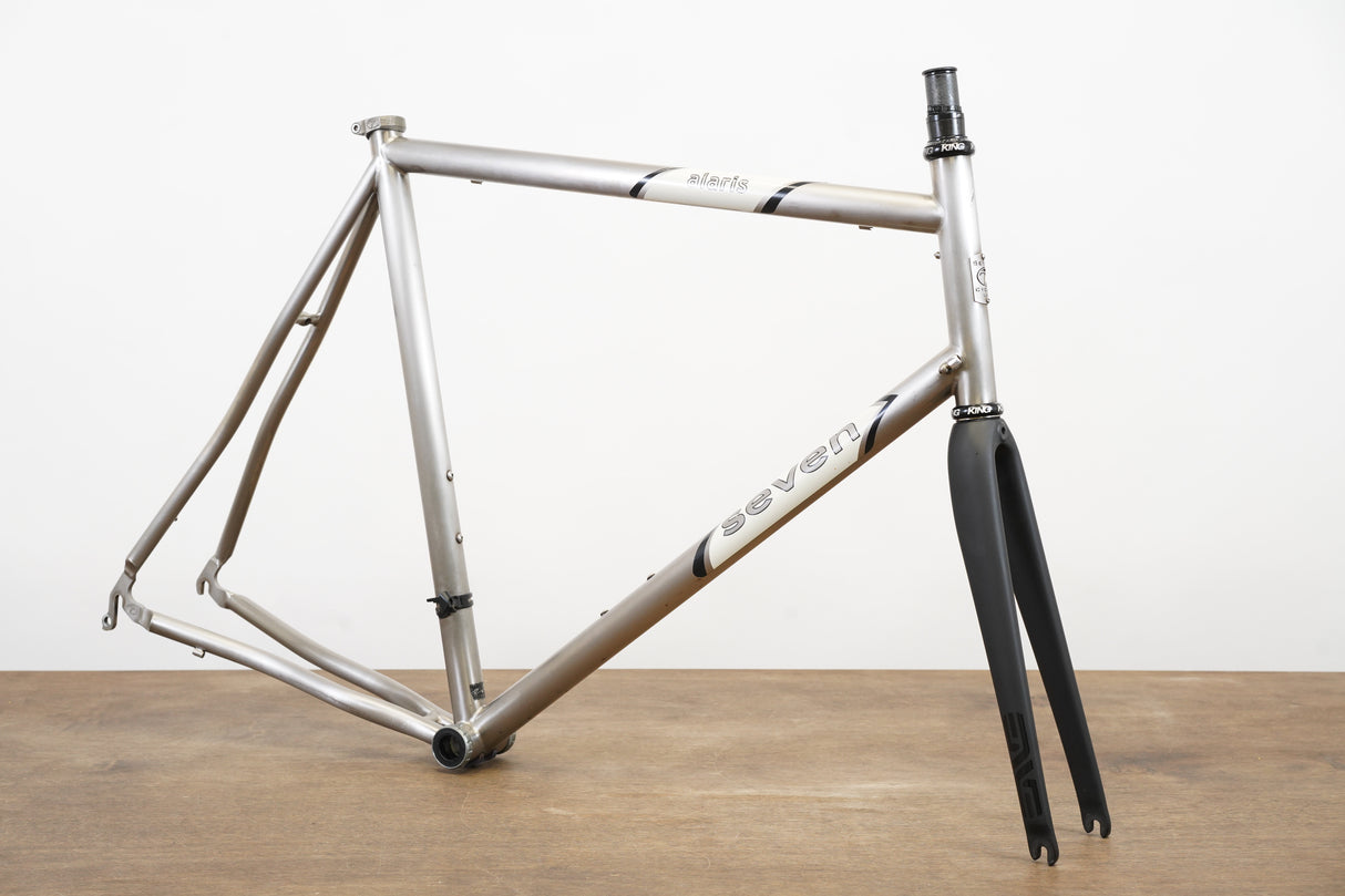 62cm Seven Alaris ENVE Titanium Rim Brake Road Frameset
