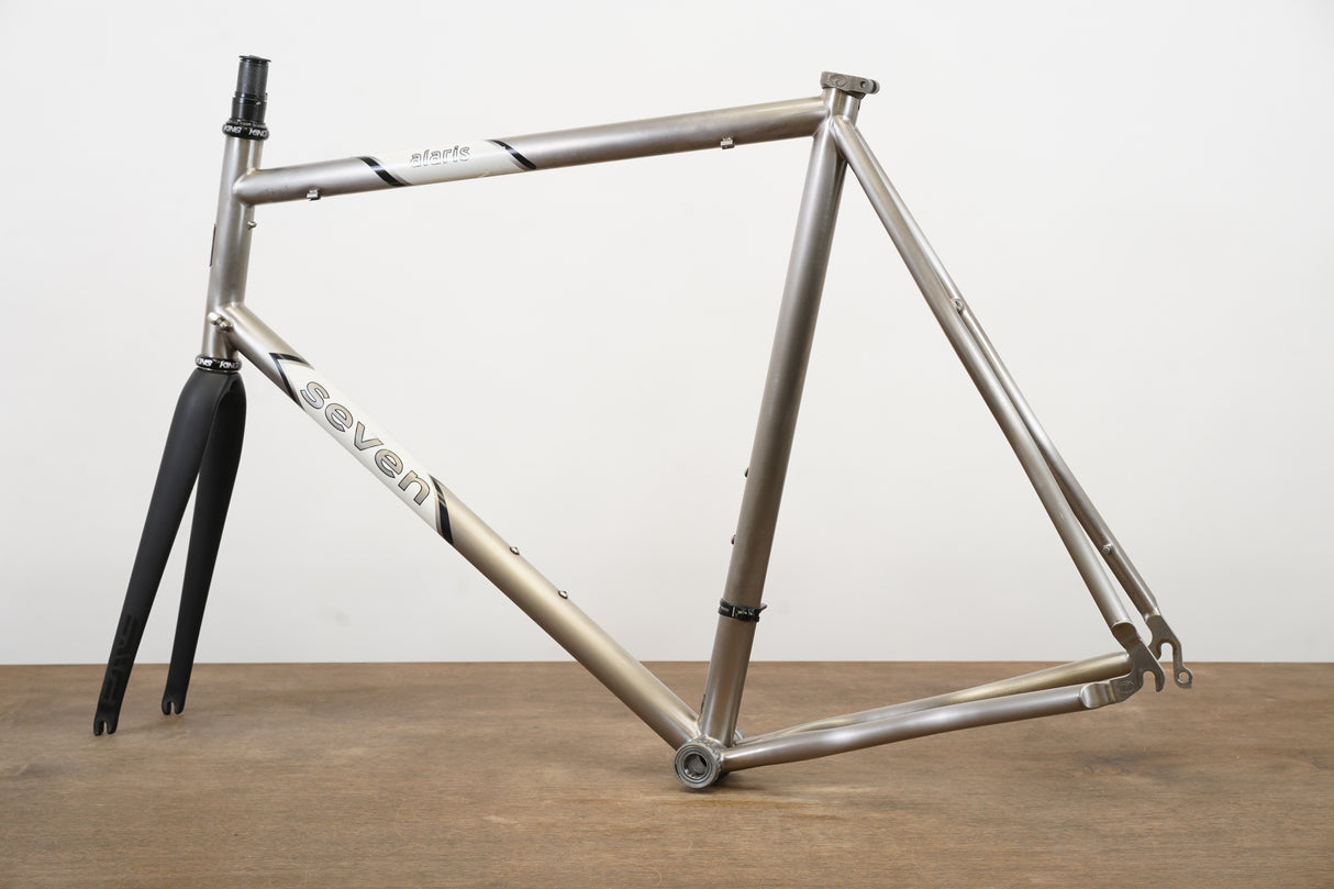 62cm Seven Alaris ENVE Titanium Rim Brake Road Frameset