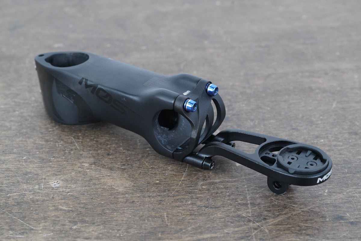 Pinarello Most Tiger TiCR 100mm ±8 Degree Carbon Stem + Mount 190g 1 1/8" 31.8mm