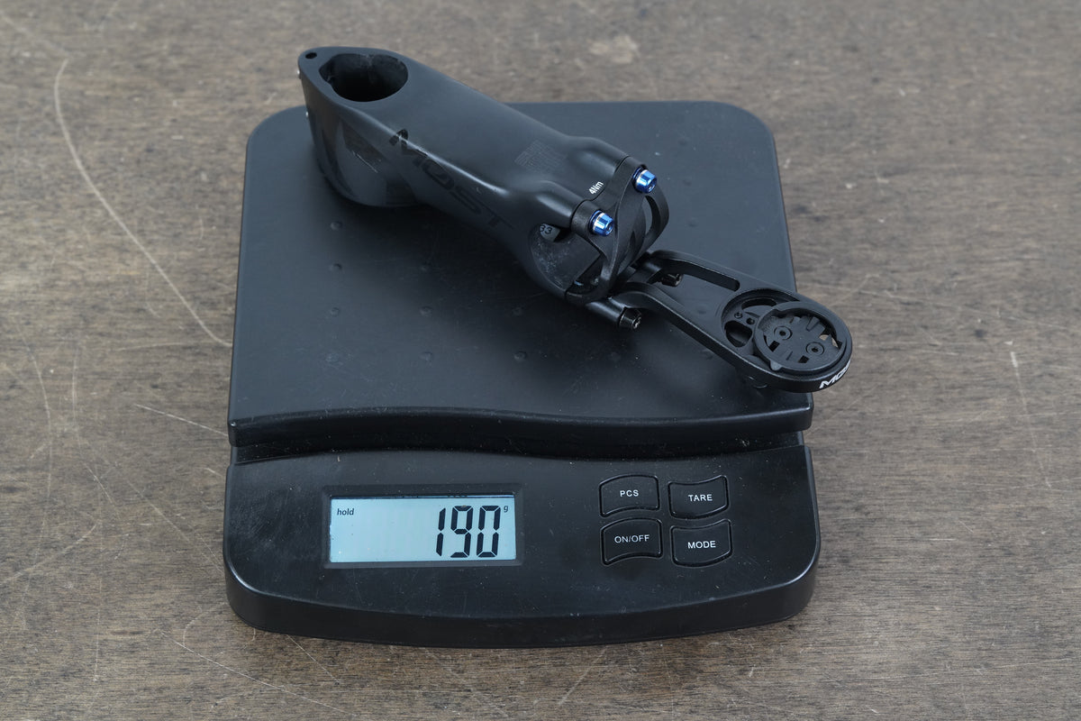 Pinarello Most Tiger TiCR 100mm ±8 Degree Carbon Stem + Mount 190g 1 1/8" 31.8mm
