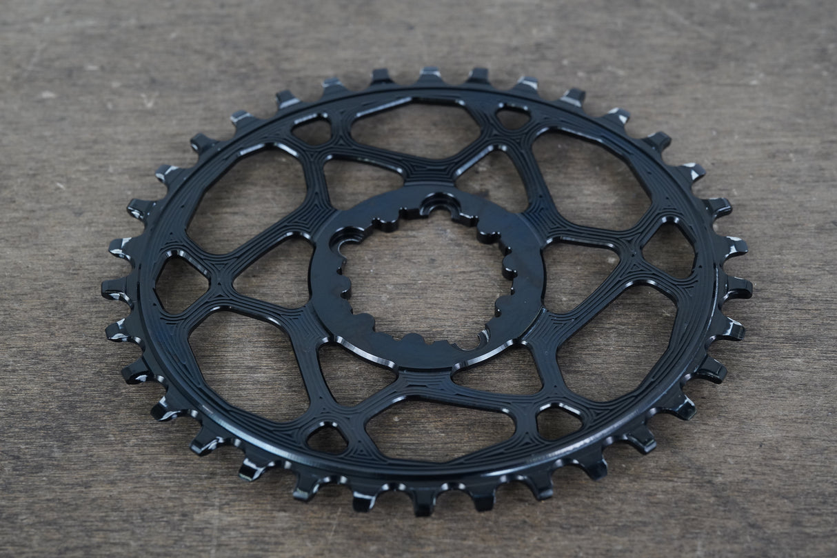 34T absoluteBLACK SRAM 3 Bolt 1x Oval 11 Speed Narrow Wide Gravel CX Chainring