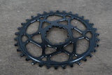 34T absoluteBLACK SRAM 3 Bolt 1x Oval 11 Speed Narrow Wide Gravel CX Chainring