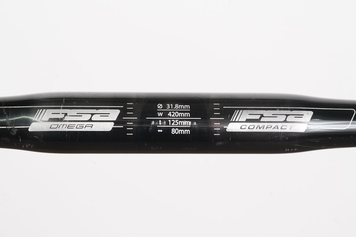 42cm FSA Omega Alloy Compact Road Handlebar 31.8mm