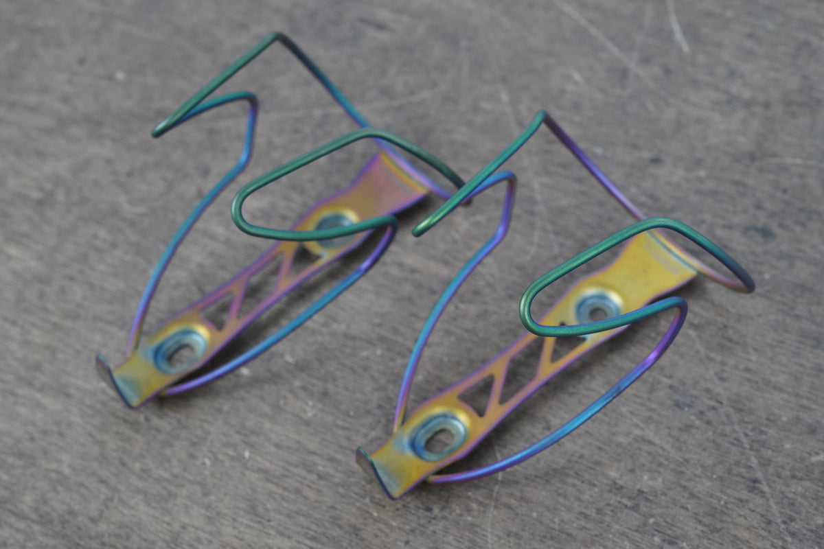 (2) Supacaz TiFly Titanium Water Bottle Cages 58g