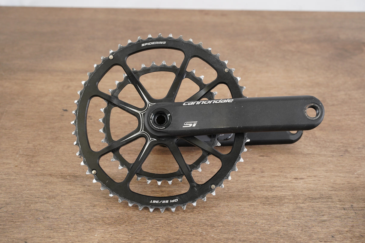 172.5mm 52/36T BB30 Cannondale Hollowgram Si 4iiii Power Meter Crankset