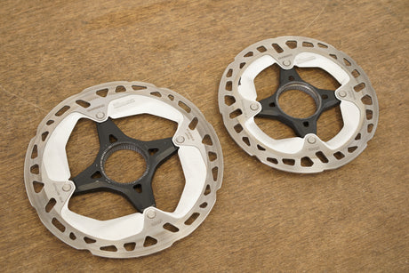 (2) 160mm/140mm Shimano XT RT-MT800 Center Lock Disc Brake Road CX MTB Rotors