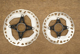 (2) 160mm/140mm Shimano XT RT-MT800 Center Lock Disc Brake Road CX MTB Rotors