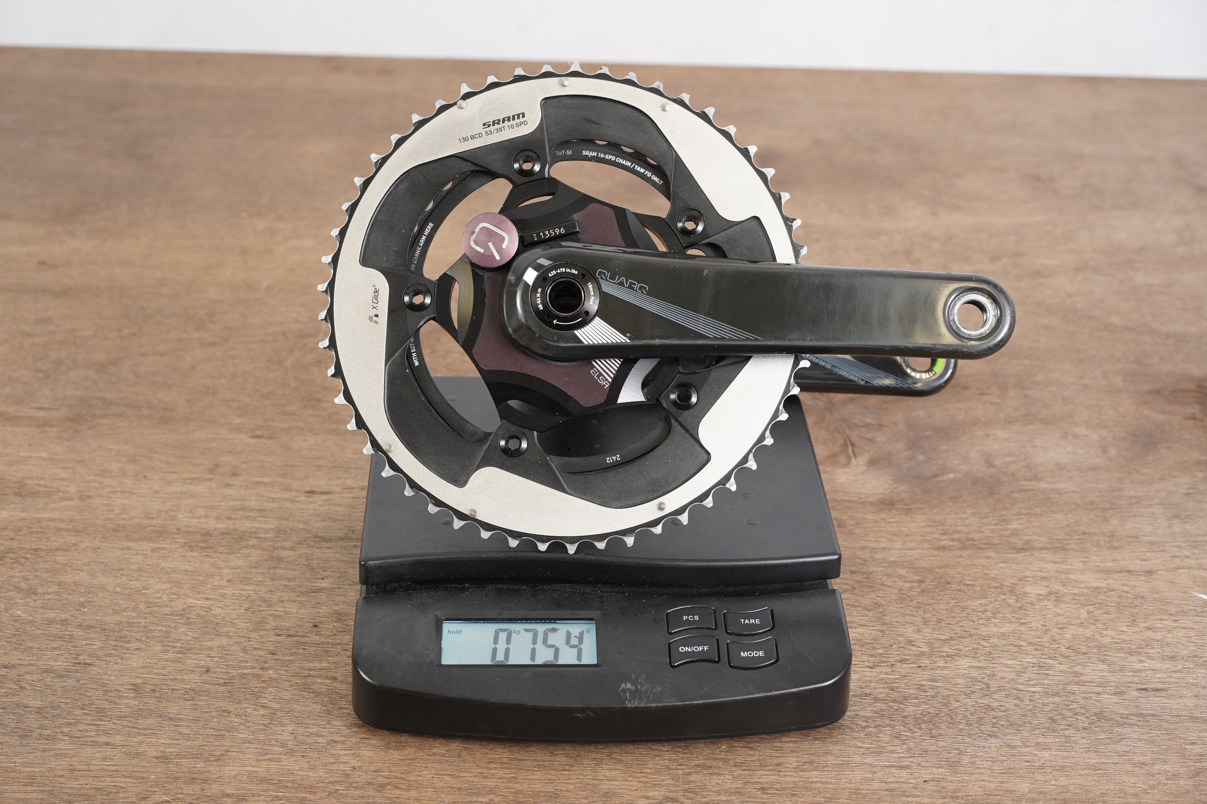 172.5mm 53 39T BB30 Quarq Elsa Carbon Quarq Power Meter Crankset 754g Elevate Cycling