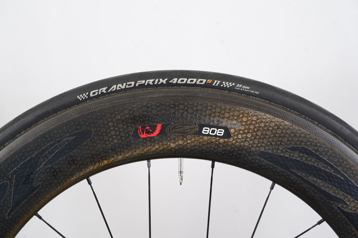 REAR Zipp 808 Firecrest PowerTap Clincher Carbon Rim Brake Wheel 11 Speed