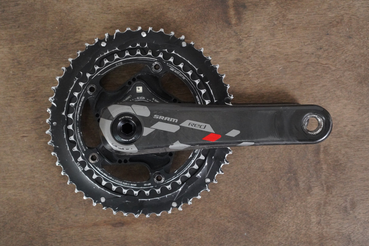 172.5mm 53/39T BB30 SRAM Red Quarq Power Meter Crankset