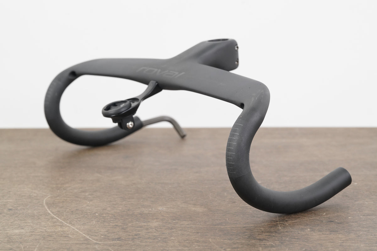42cm 90mm Roval Rapide Carbon Integrated Barstem Handlebar + Mount 1 1/8"