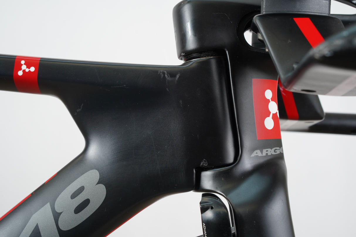 XS Argon 18 E-118 Carbon Rim Brake TT Triathlon Frameset + Cockpit
