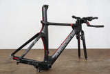 XS Argon 18 E-118 Carbon Rim Brake TT Triathlon Frameset + Cockpit