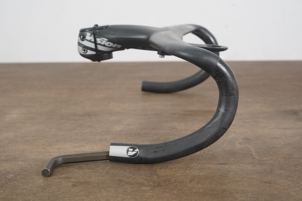 42cm Vision Metron 5D 120mm -6 Degree Integrated Carbon Barstem Handlebar + Mount