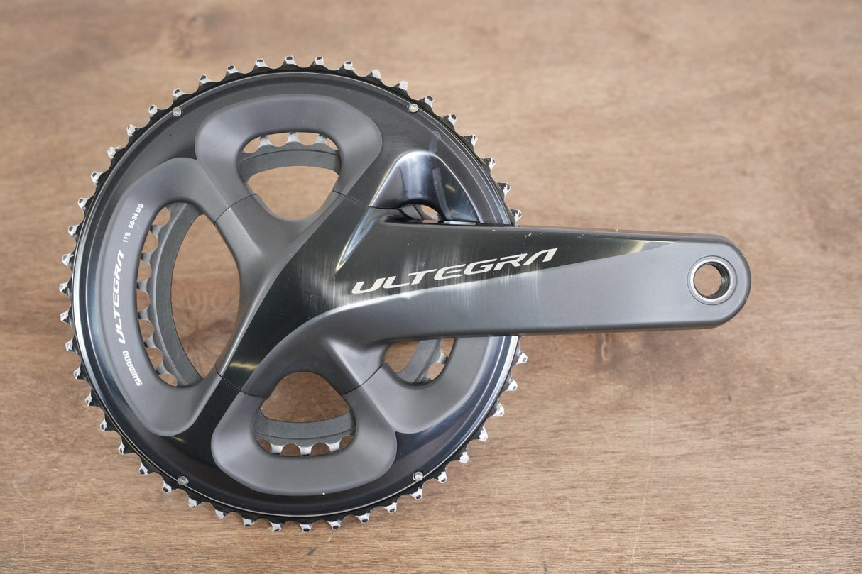 172.5mm 50/34T Shimano Ultegra FC-R8000 11 Speed Road Crankset 8000