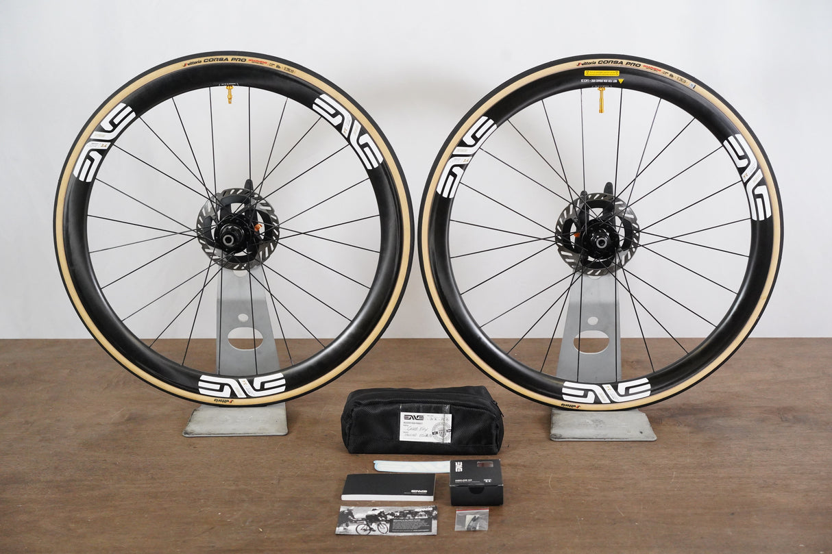 ENVE SES 3.4 Chris King R45D Carbon Tubeless Clincher Disc Brake Wheelset 11 Speed