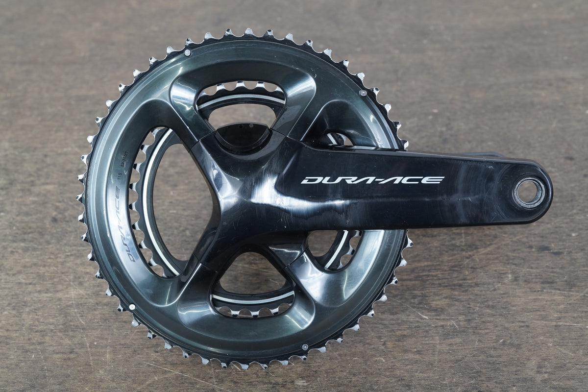 170mm 52/36T Dura-Ace FC-R9100-P Dual Power Meter Crankset + Charger 9100 703g
