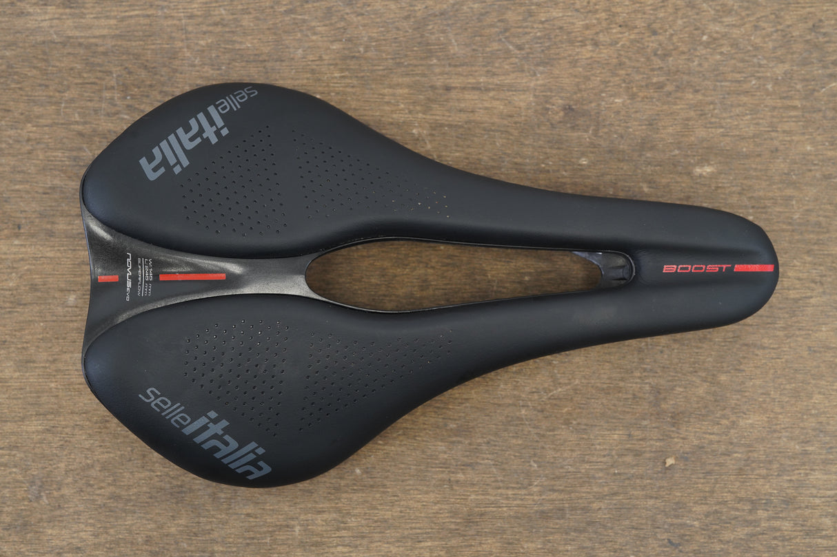 145mm Selle Italia Novus Boost Evo Kit Carbonio Superflow Road Bike Saddle 181g