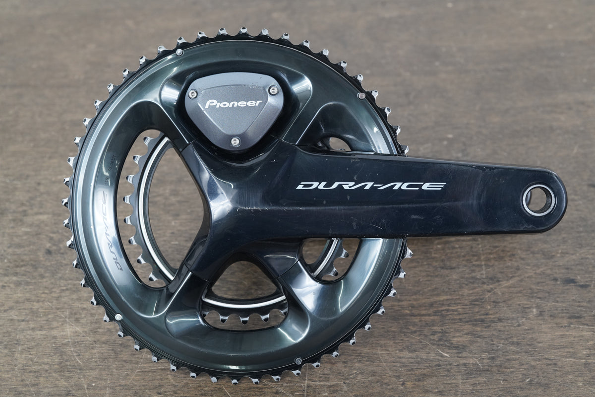 172.5mm 52/36T Shimano Dura Ace FC-R9100 Pioneer Dual Power Meter Crankset