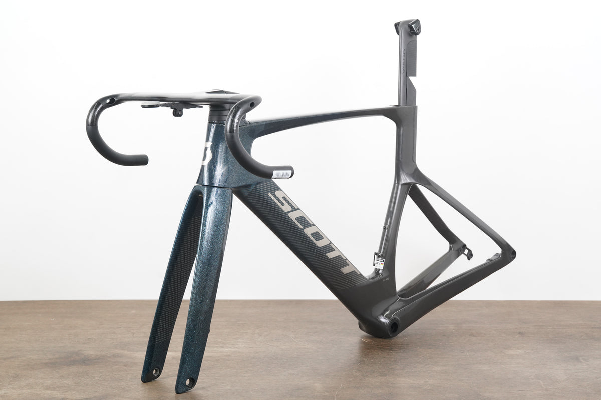 2024 M (54cm) Scott Foil RC Pro Carbon Aero Disc Brake Road Frameset + Cockpit