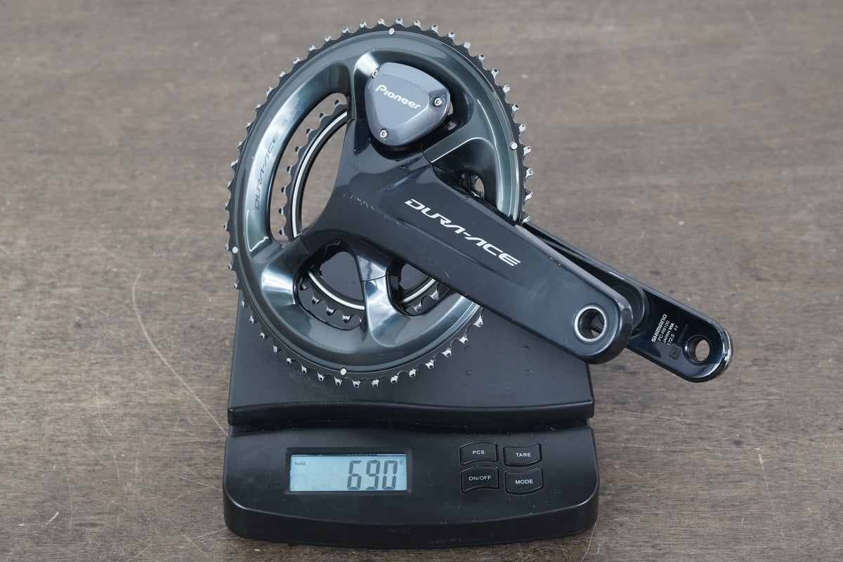 172.5mm 52/36T Shimano Dura Ace FC-R9100 Pioneer Dual Power Meter Crankset