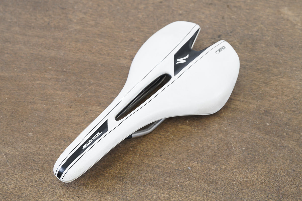 143mm Specialized Toupe Gel Expert Titanium Rail Road Saddle 217g