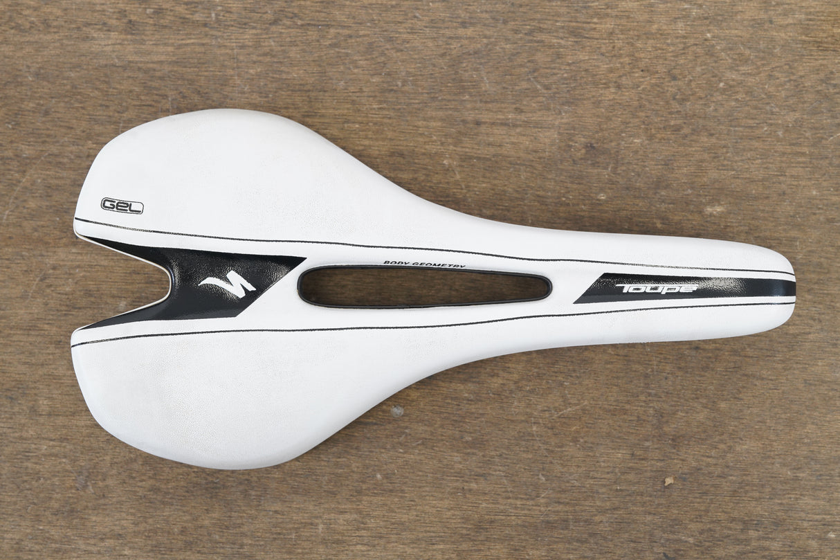 143mm Specialized Toupe Gel Expert Titanium Rail Road Saddle 217g