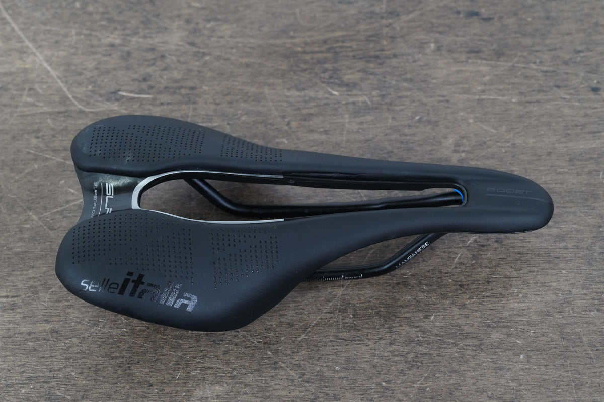 130mm Selle Italia SLR Superflow Boost Manganese Rail Road Saddle 178g