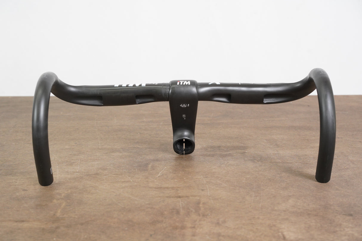 43cm 120mm -10 Degree ITM X-One Carbon Road Handlebar + Stem 31.8mm