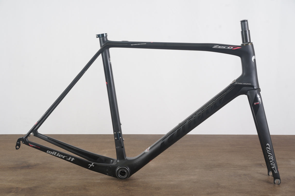 L (Large) Wilier Triestina Zero 7 Carbon Rim Brake Road Frameset Zero.7