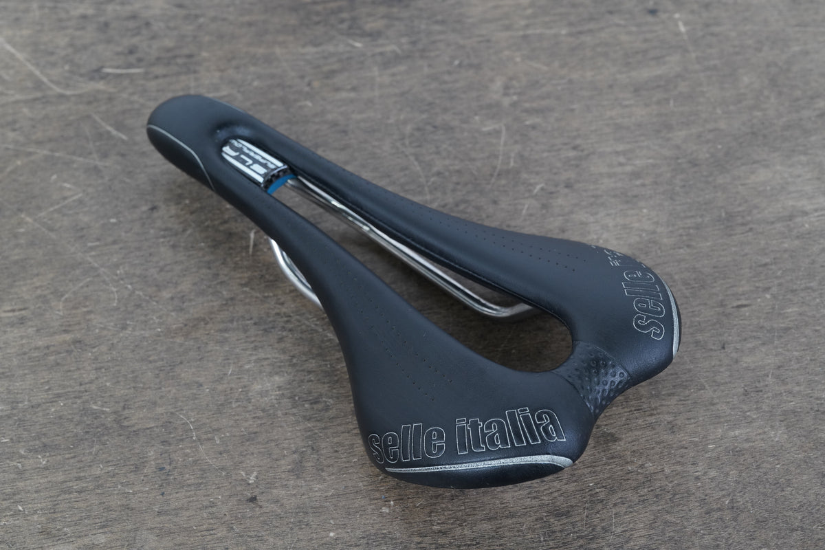 142mm Selle Italia SLR Superflow Titanium Rail Road Saddle 184g