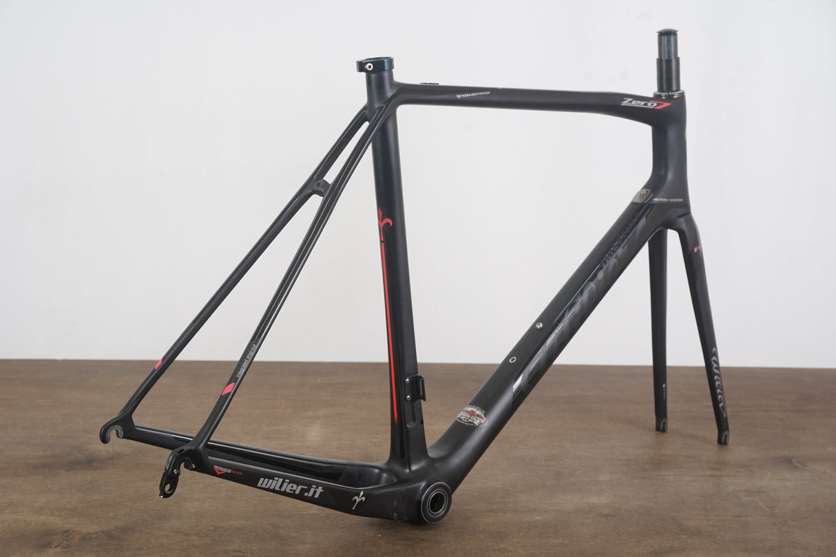 L (Large) Wilier Triestina Zero 7 Carbon Rim Brake Road Frameset Zero.7