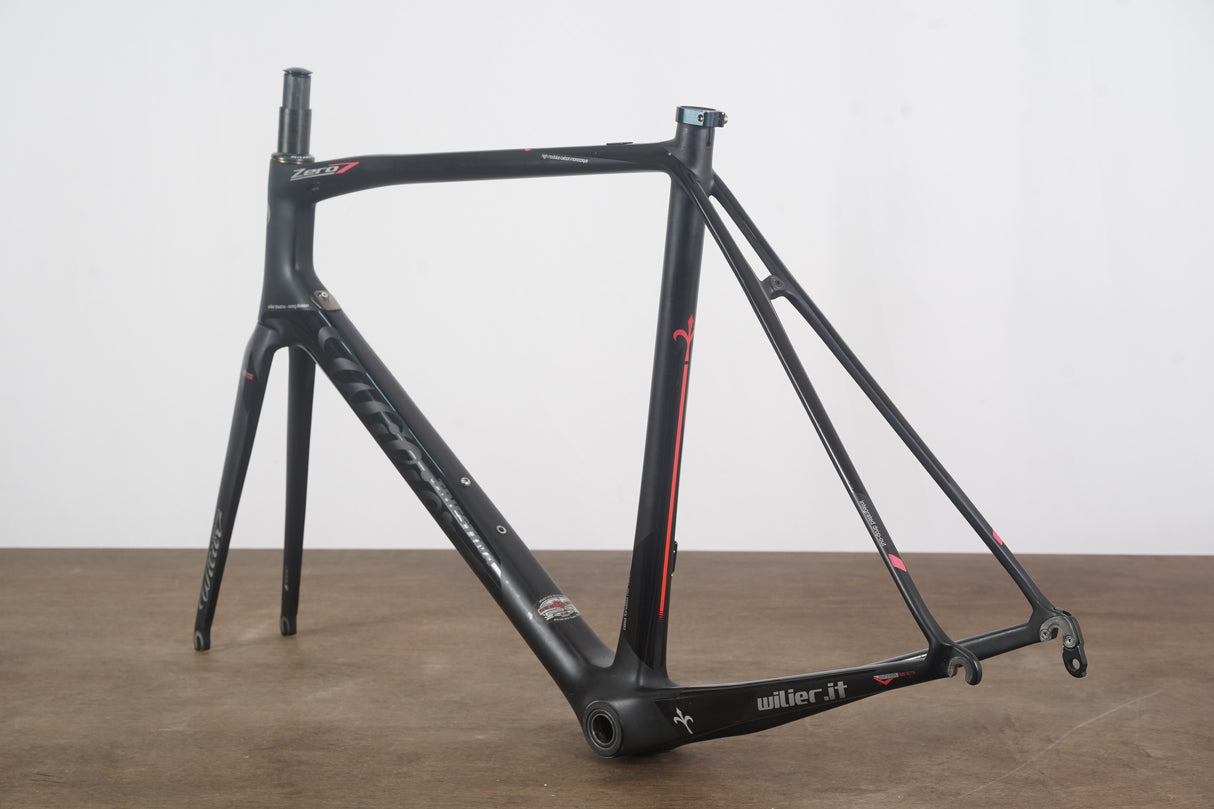 L (Large) Wilier Triestina Zero 7 Carbon Rim Brake Road Frameset Zero.7