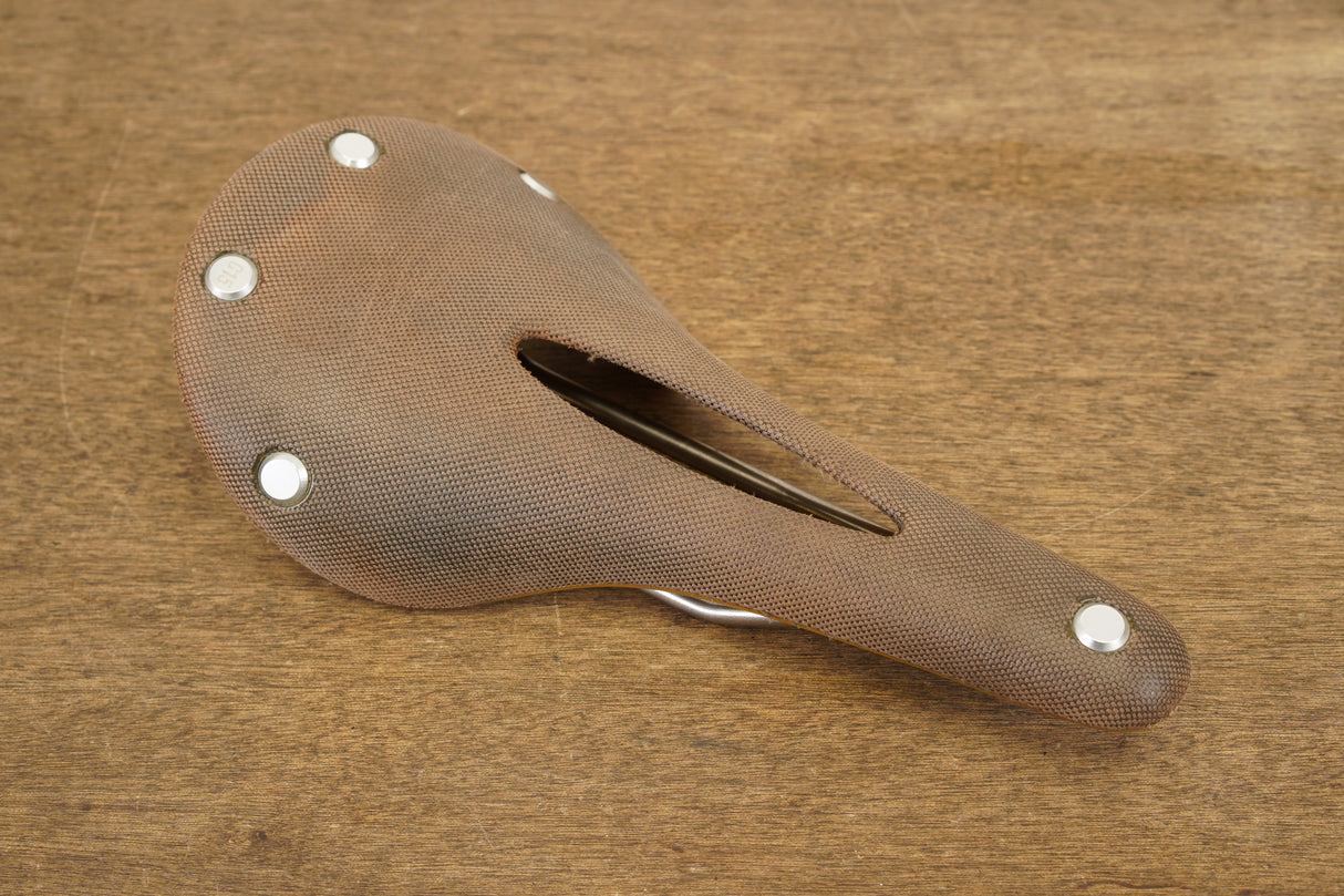 155mm Brooks C15 Cambium Carved Steel Rail Road Saddle 410g