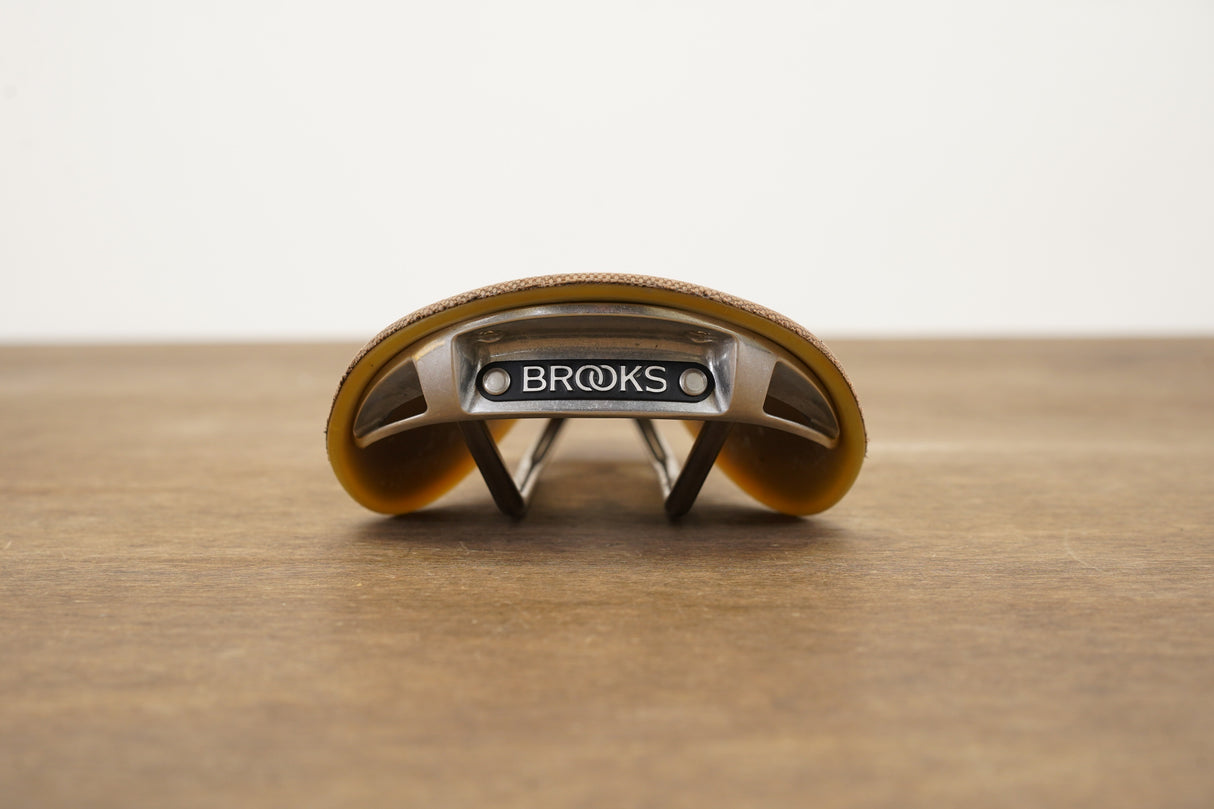155mm Brooks C15 Cambium Carved Steel Rail Road Saddle 410g