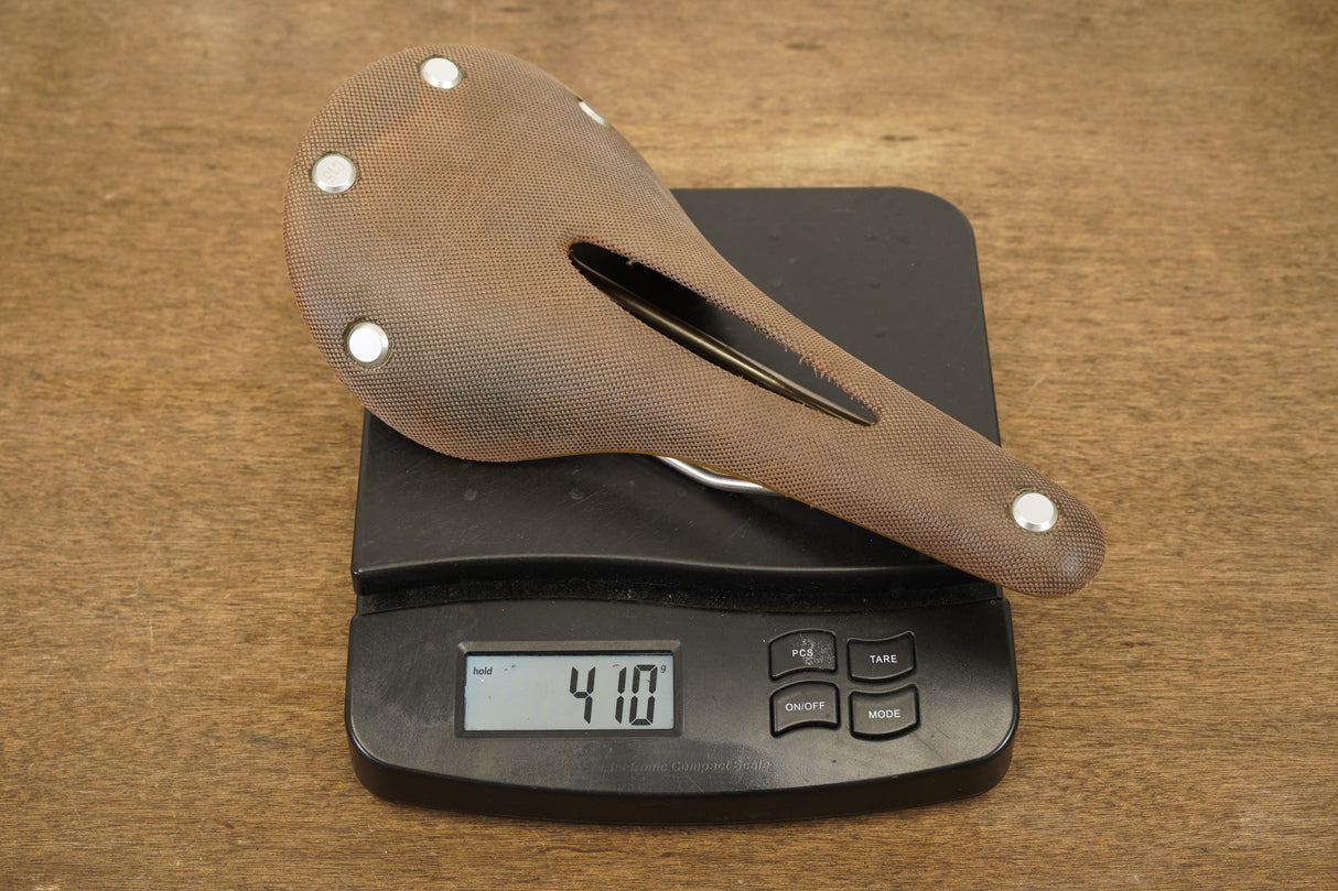 155mm Brooks C15 Cambium Carved Steel Rail Road Saddle 410g