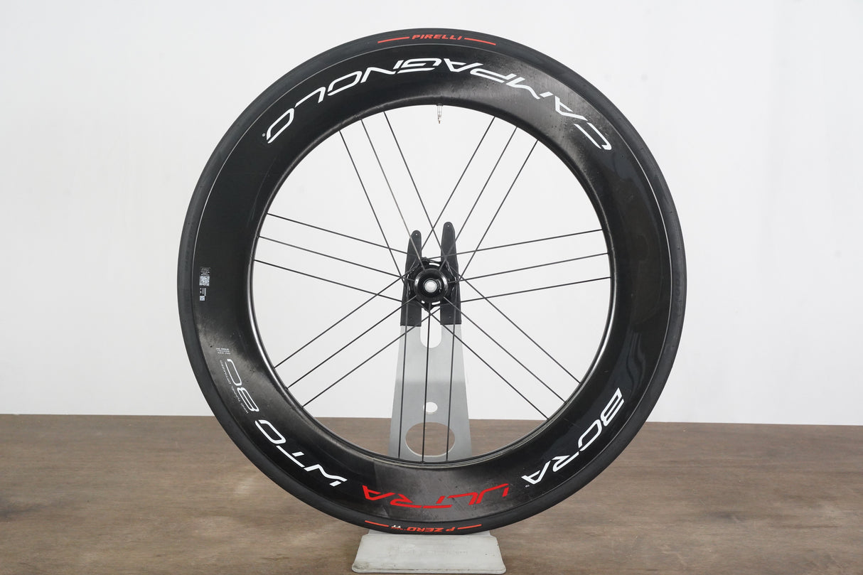 FRONT Campagnolo Bora Ultra WTO 80 Carbon Tubeless Clincher Disc Brake Wheel