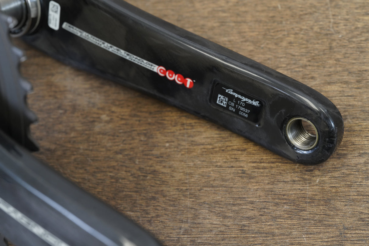 170mm 53/39T Campagnolo Super Record 11 Speed Carbon Crankset 618g