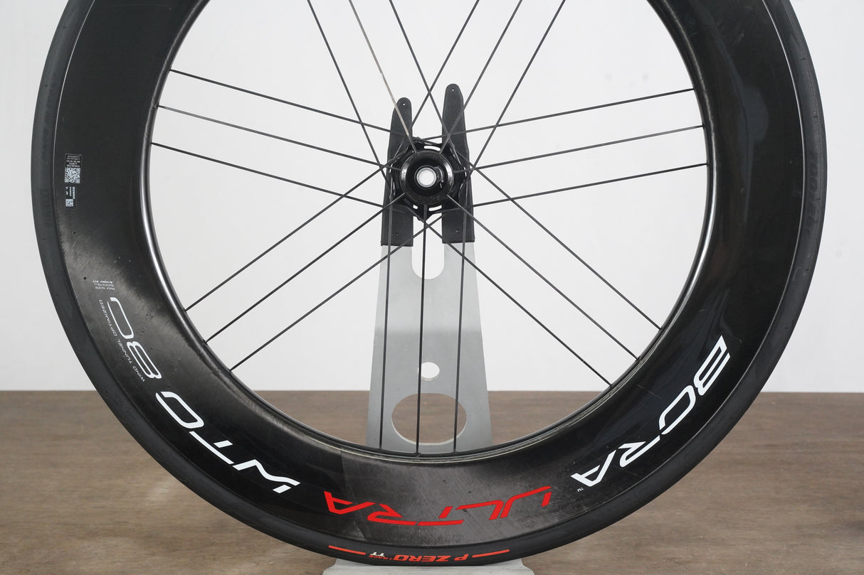 FRONT Campagnolo Bora Ultra WTO 80 Carbon Tubeless Clincher Disc Brake Wheel