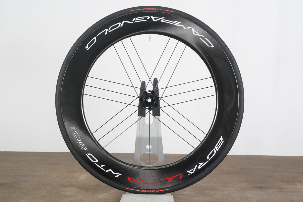 FRONT Campagnolo Bora Ultra WTO 80 Carbon Tubeless Clincher Disc Brake Wheel