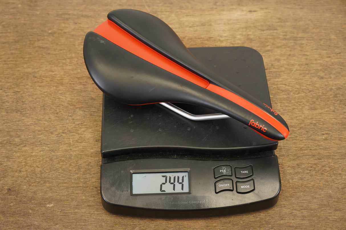 132mm (Shallow) Fabric Line Sport Steel Rail Road Saddle 244g