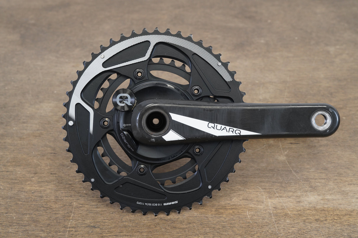 175mm 50/34T GXP Quarq DZero Power Meter Road Crankset 760g