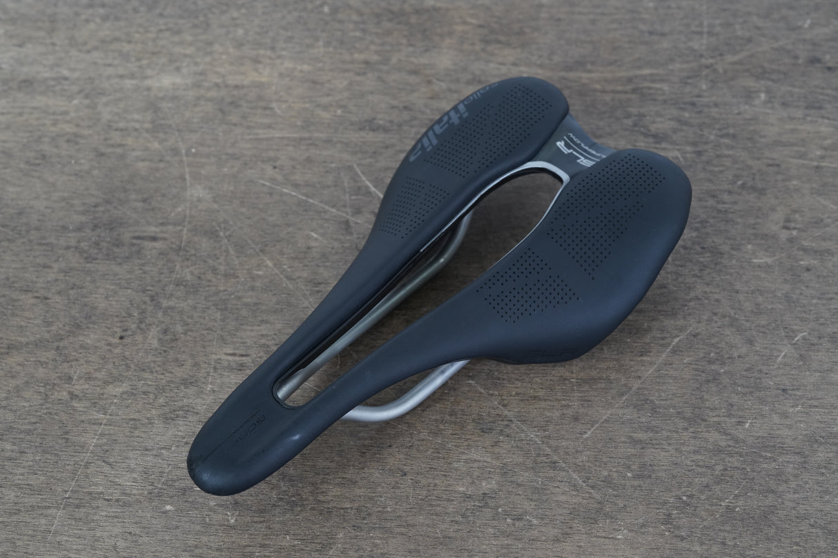 130mm Selle Italia SLR Superflow Boost Titanium Rail Road Saddle 162g