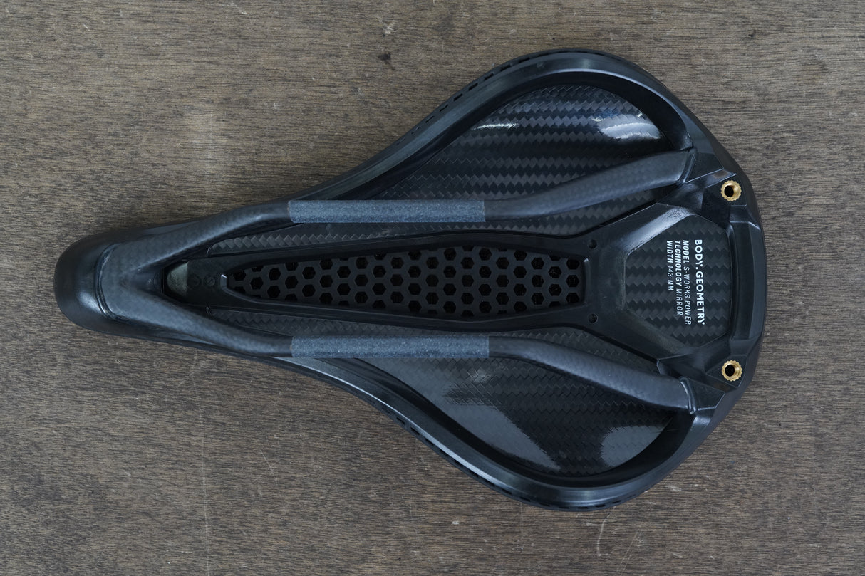 NEW TAKE-OFF 143mm Specialized S-WORKS Power Mirror Carbon Road Saddle 200g