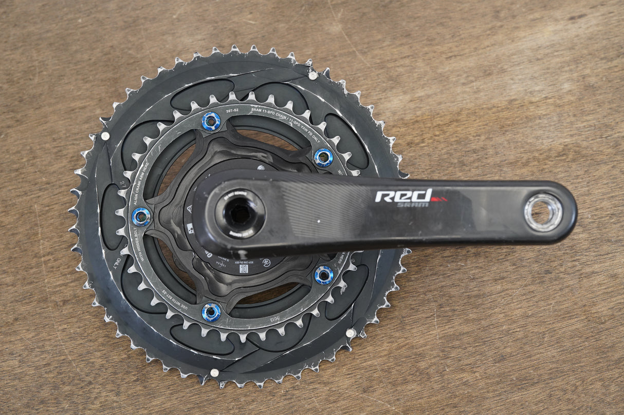 170mm 55/39T BB30 SRAM Red 22 Quarq DZero Power Meter Crankset 777g